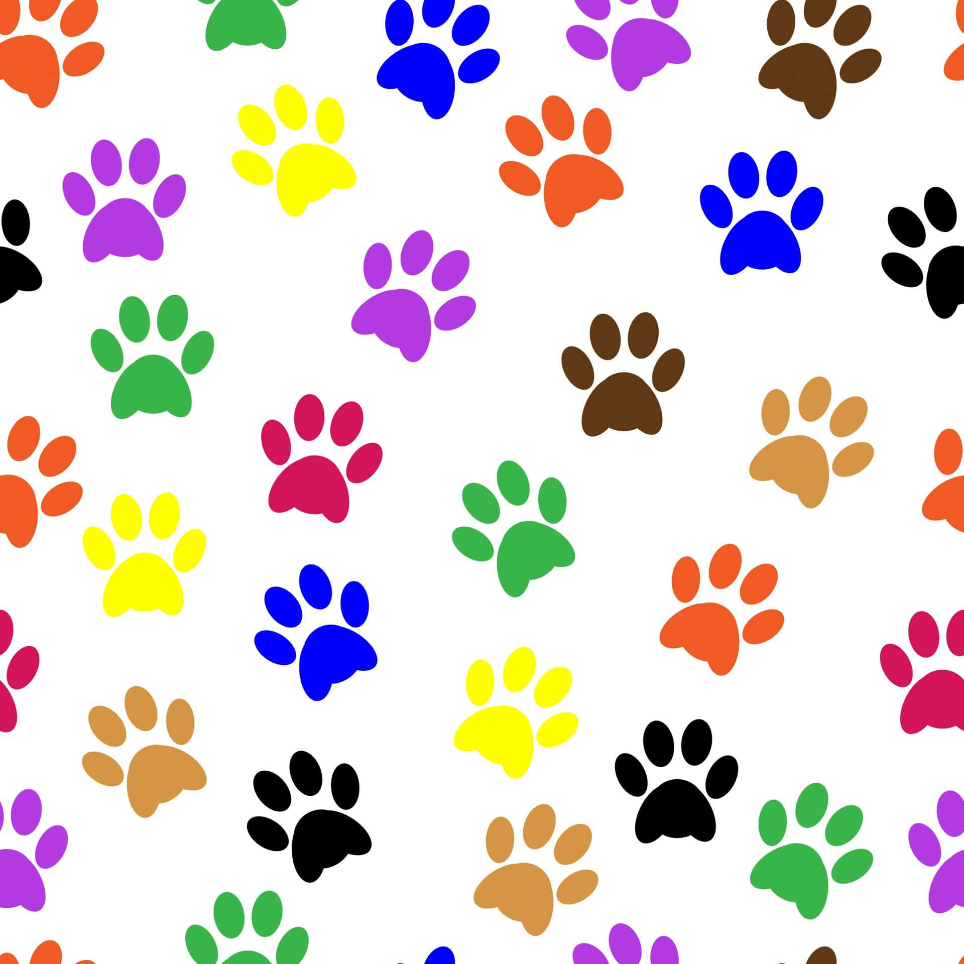 Hd Pattern Paw Prints