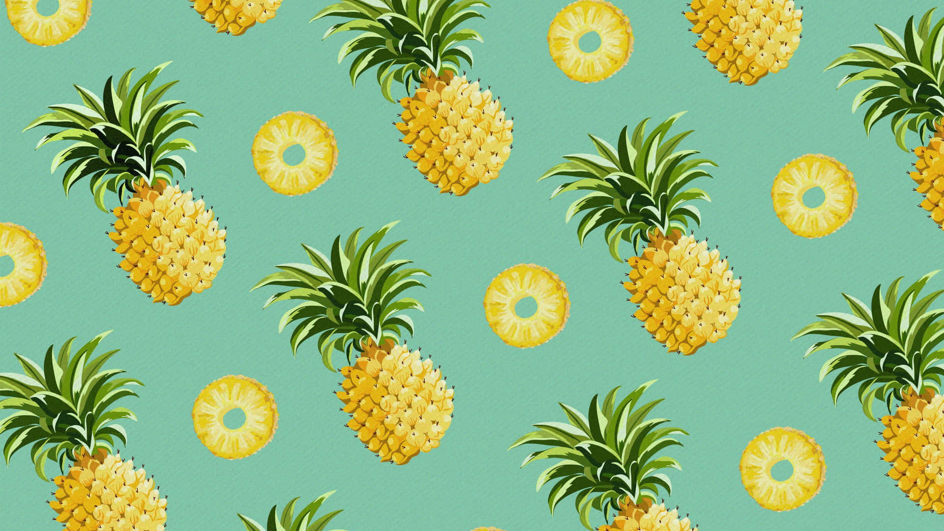 Hd Pattern Pineapple Fruits Slices