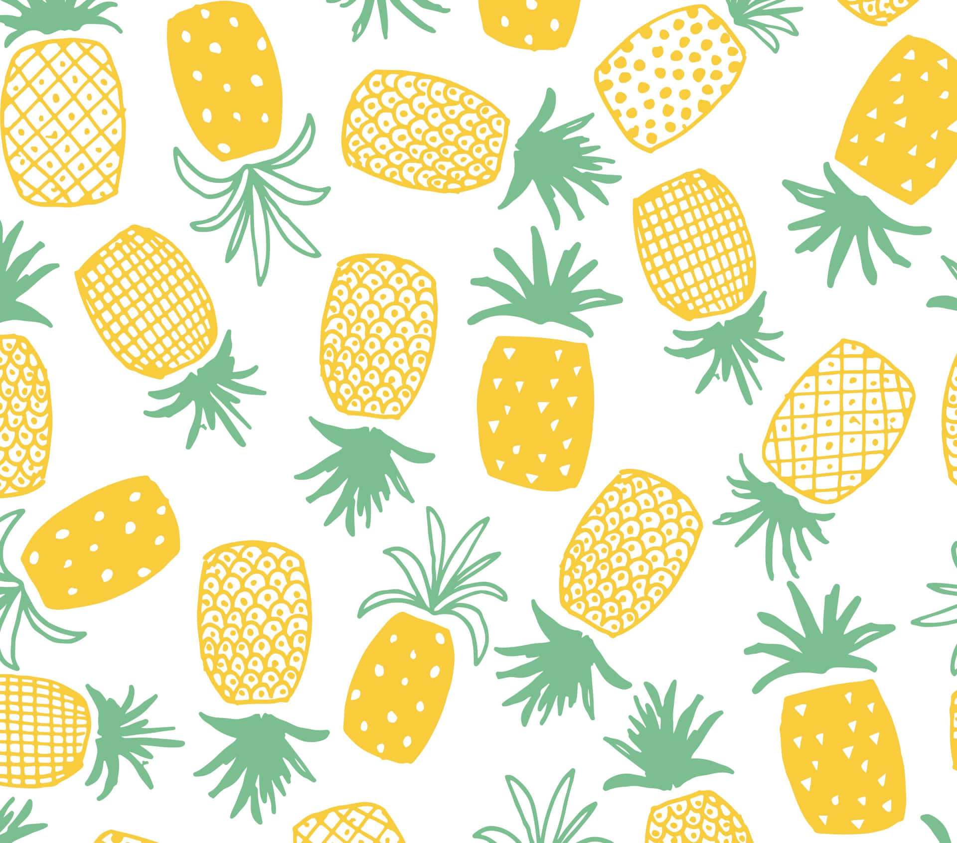 Hd Pattern Pineapples Background