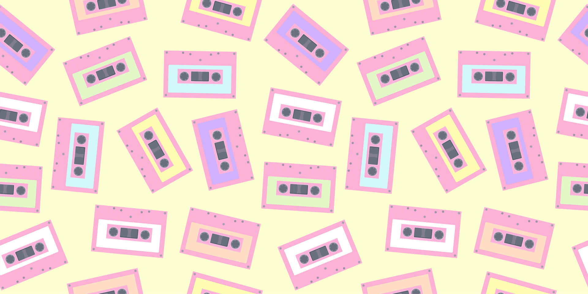 Hd Pattern Pink Cassette Tapes Background