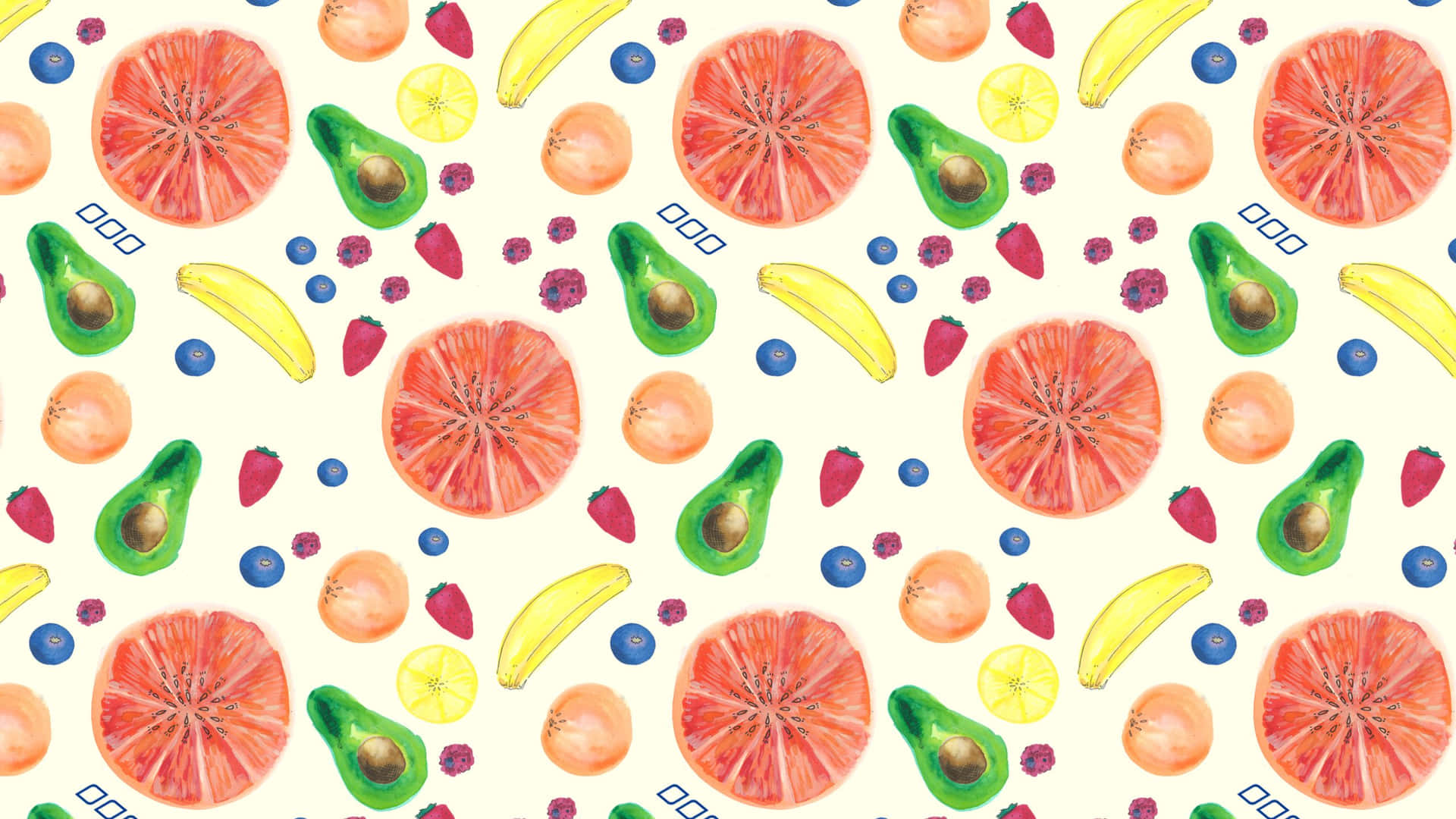 Hd Pattern Sliced Fruits Avocadoes Background