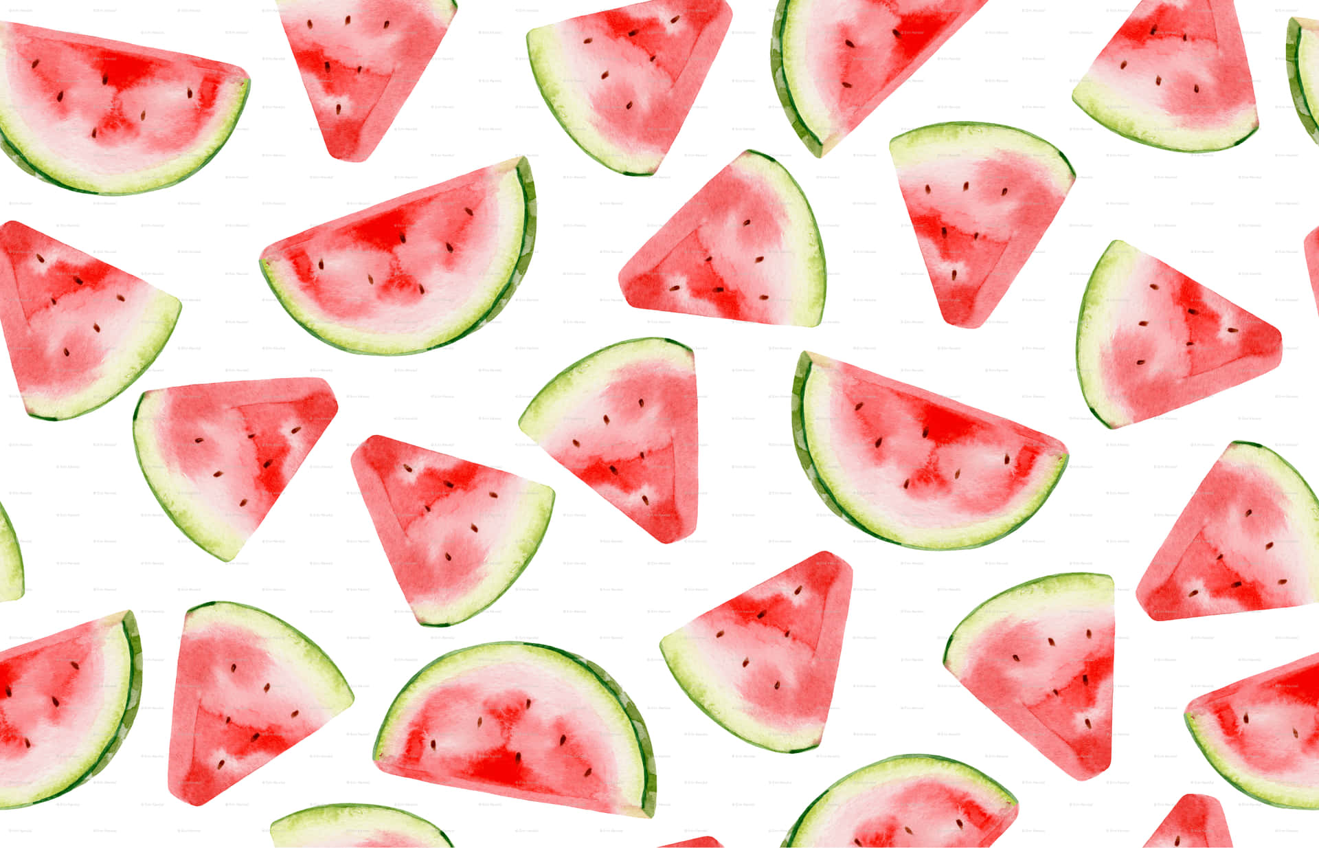 Hd Pattern Watermelon Slices Background