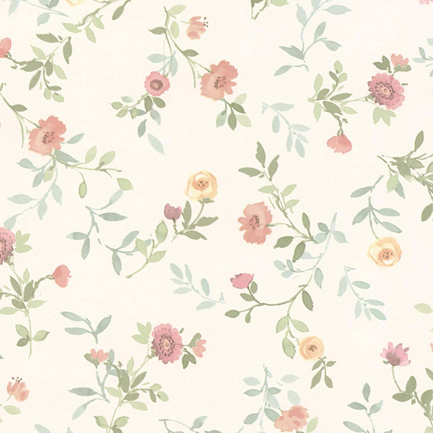 Hd Pattern White Vintage Peonies Background