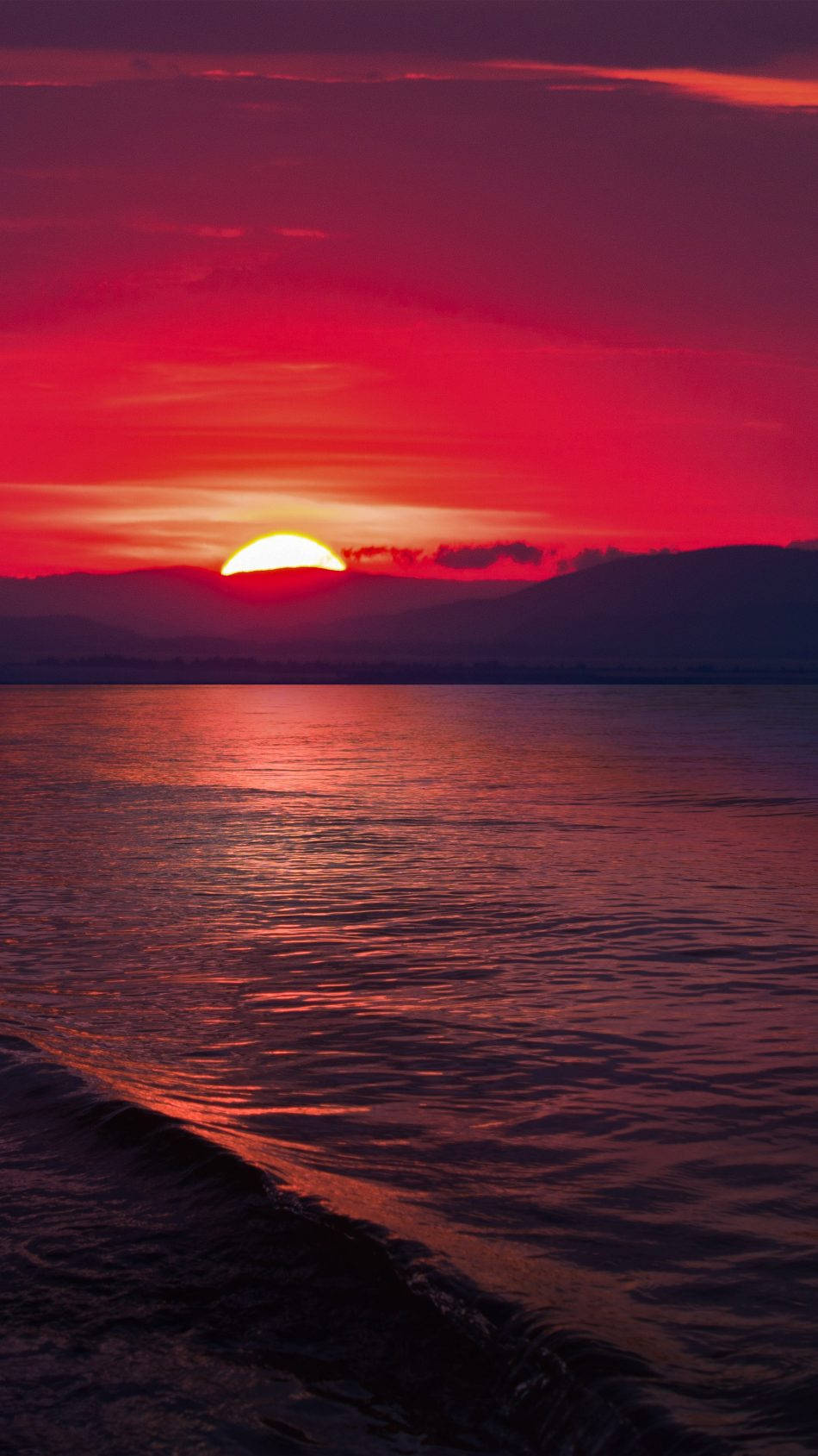 Hd Phone Sunset Red Sky Background