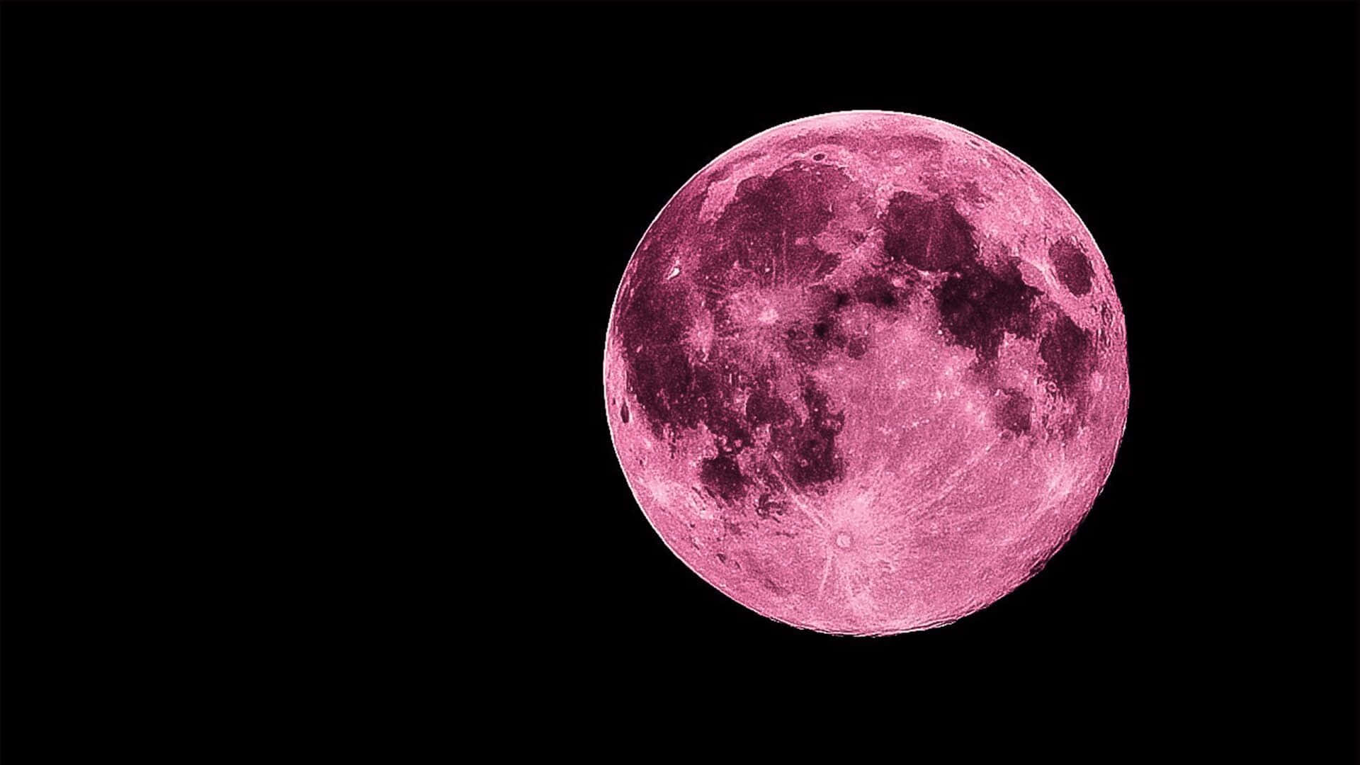 Hd Pink Moon Night Sky