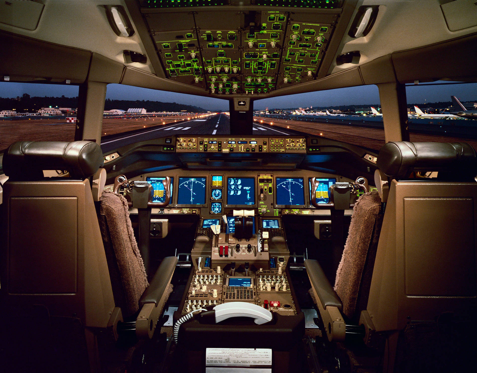 Hd Plane Cockpit View Background