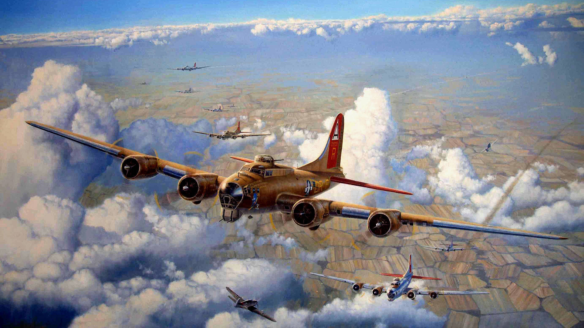 Hd Plane War Artwork Background