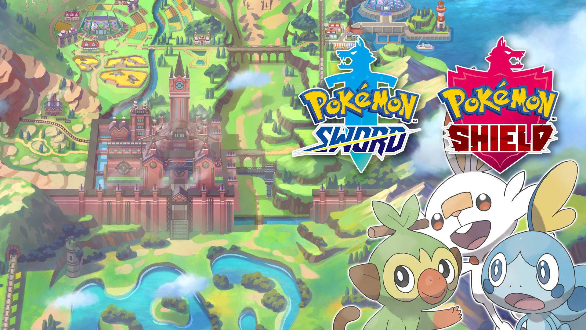 Hd Pokemon Sword And Shield Title Card Background
