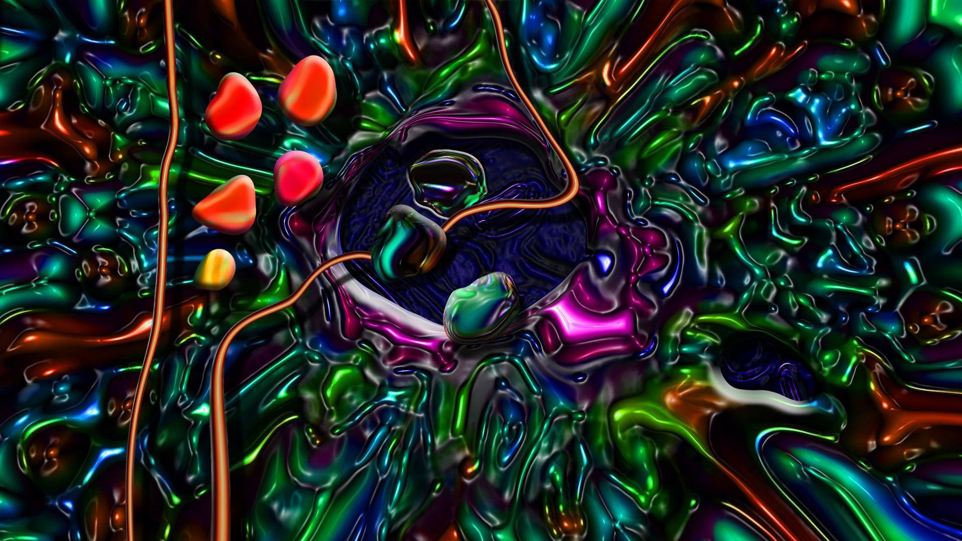 Hd Psychedelic Cell Background