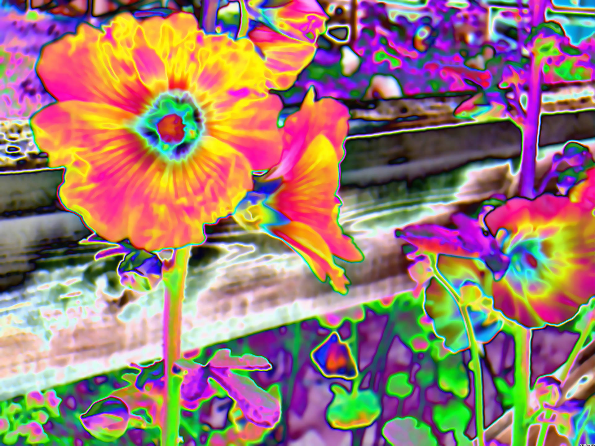 Hd Psychedelic Flower Shop Photo