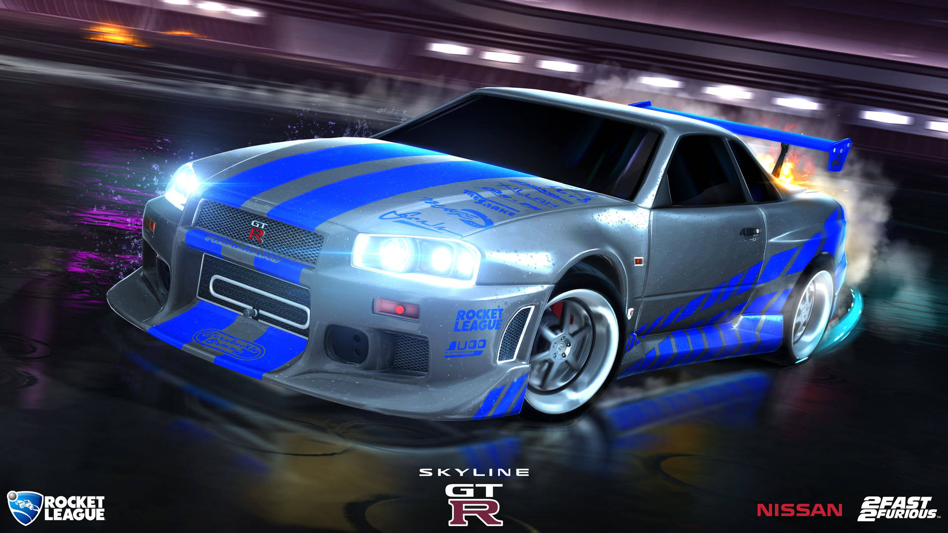 Hd Rocket League Fast & Furious Car Background