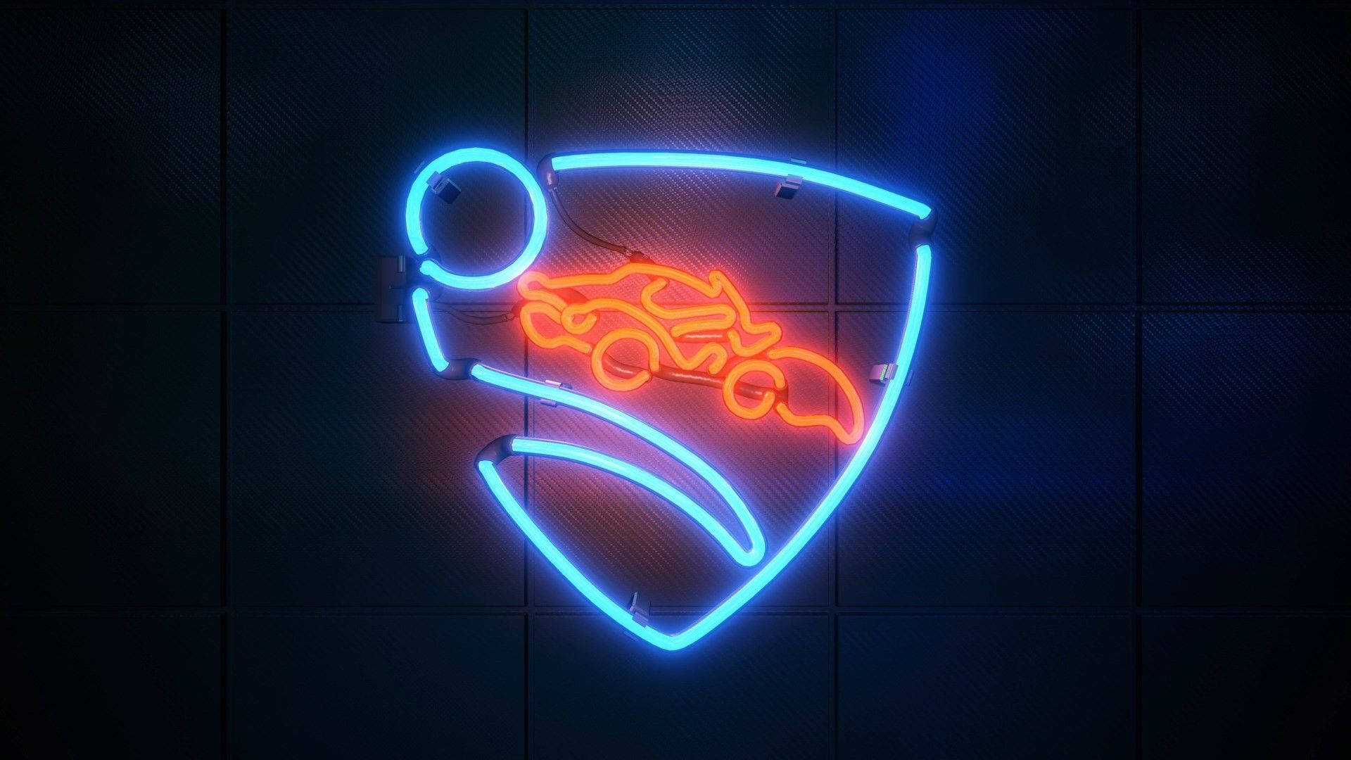 Hd Rocket League Neon Logo Background