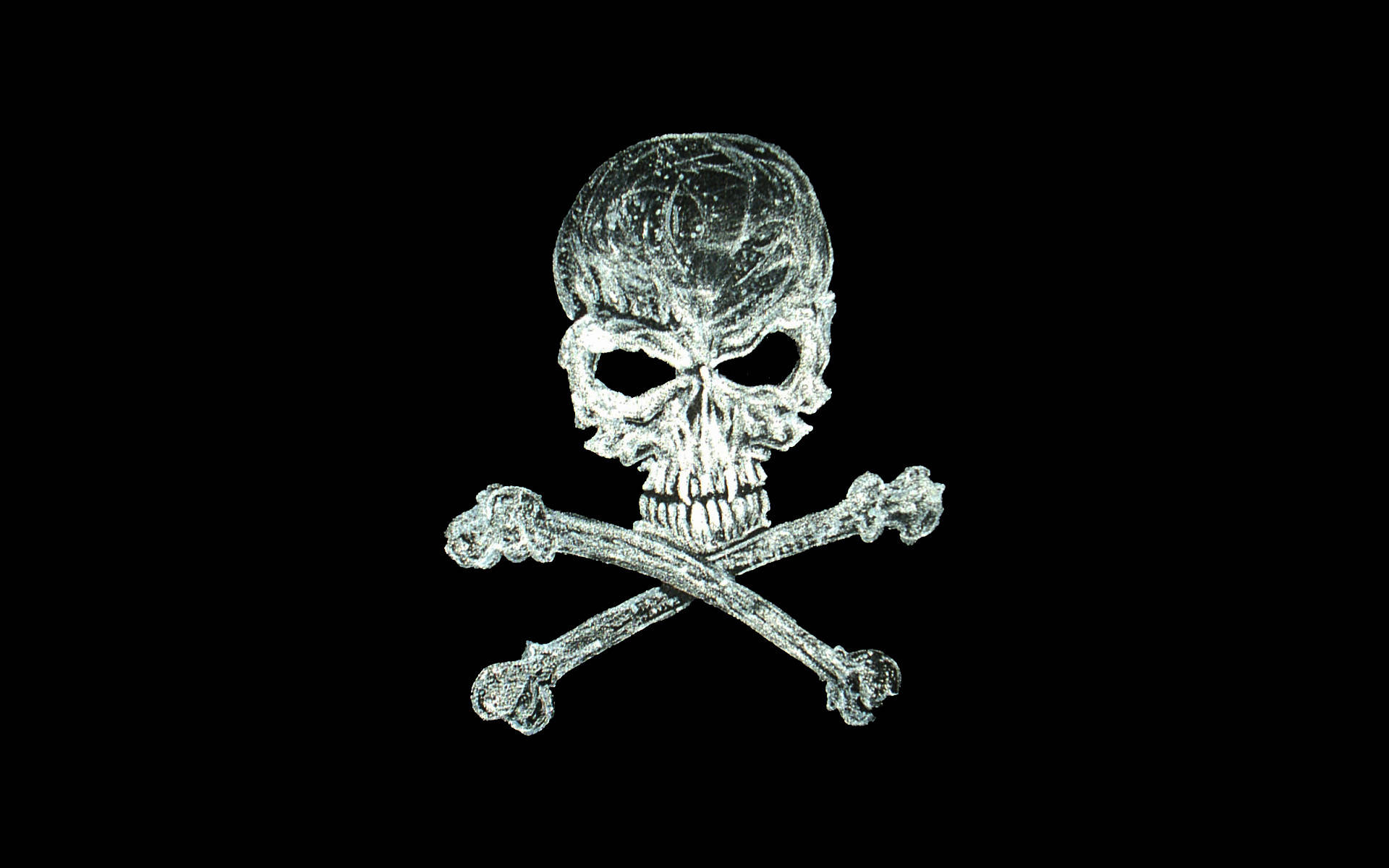 Hd Skull With Crossed Bones Background
