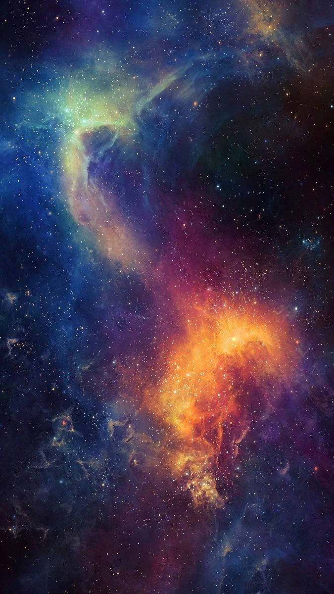Hd Space Galaxy Portrait Background