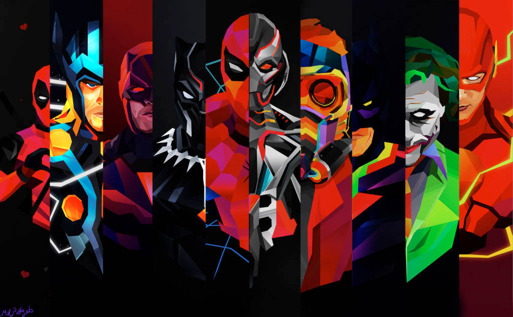 Hd Superhero Digital Art Background
