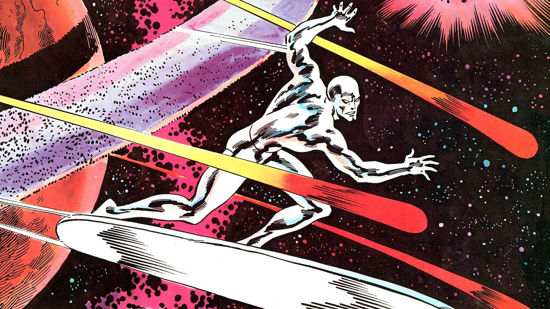 Hd Superhero Silver Surfer Background