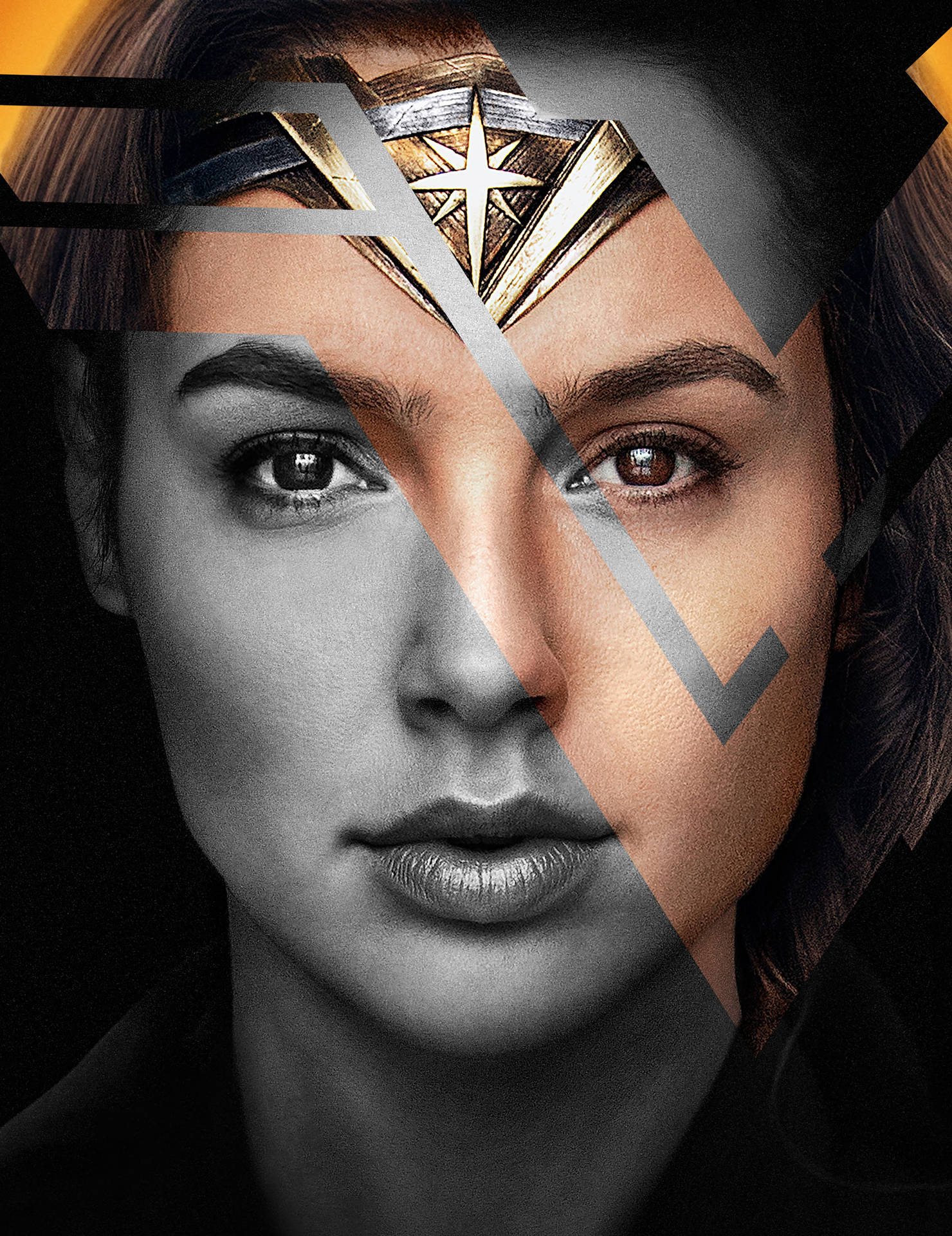 Hd Superhero Wonder Woman Close Up Background
