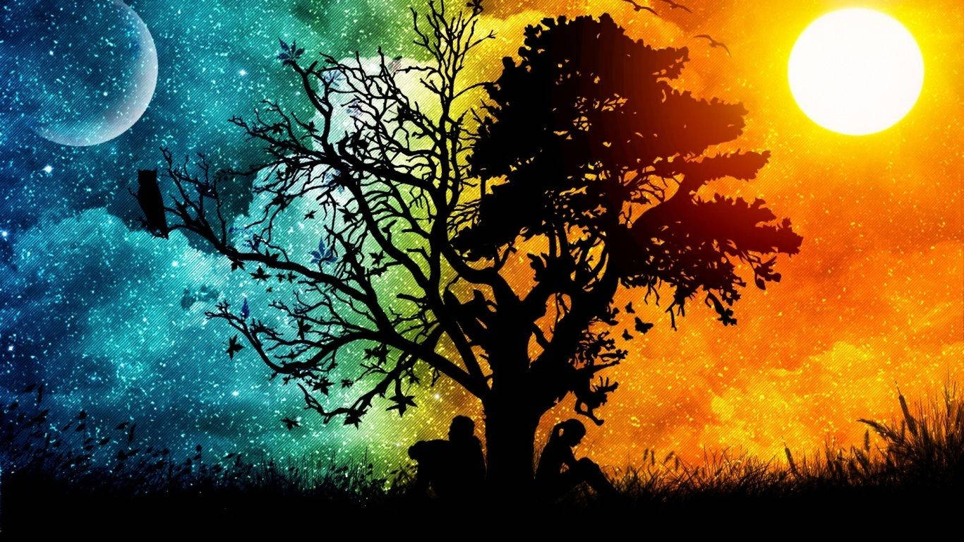 Hd Tree Silhouette Background