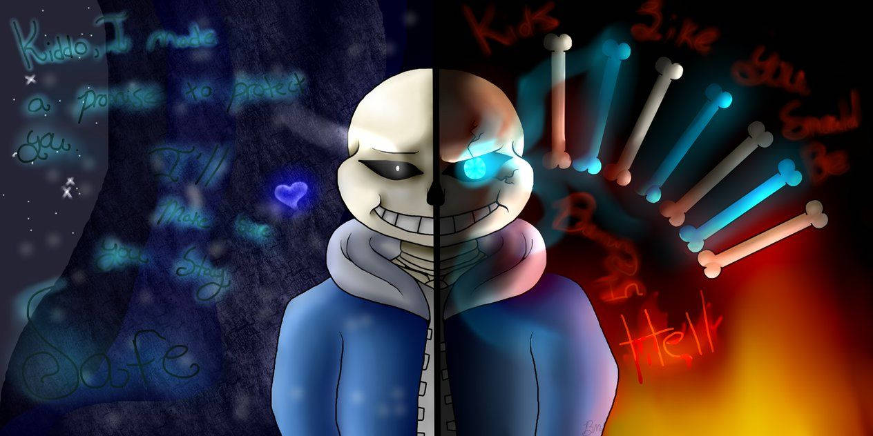 Hd Undertale And Underfell Sans Background