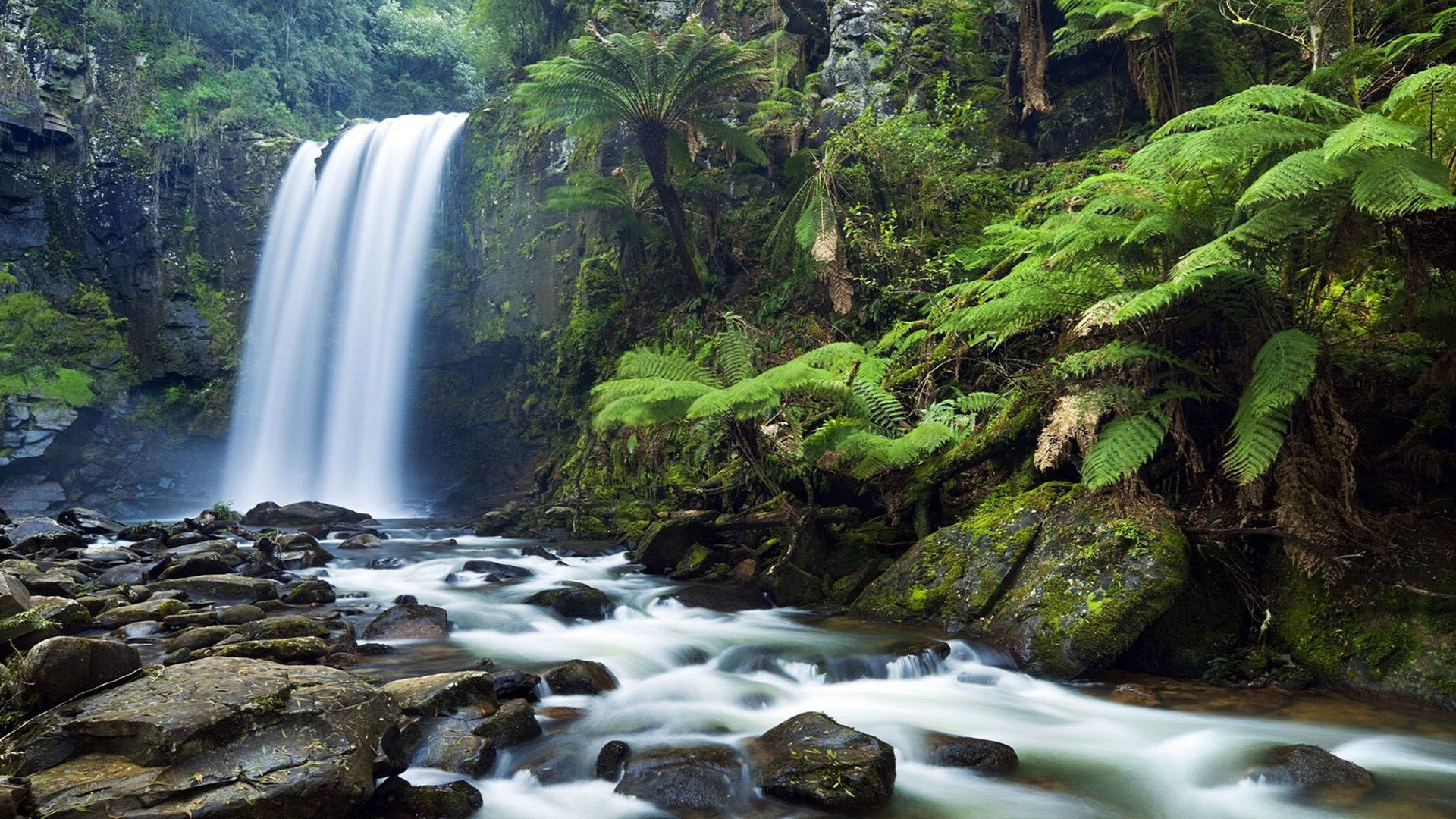 Hd Waterfall Australia's Hopetoun Falls Background