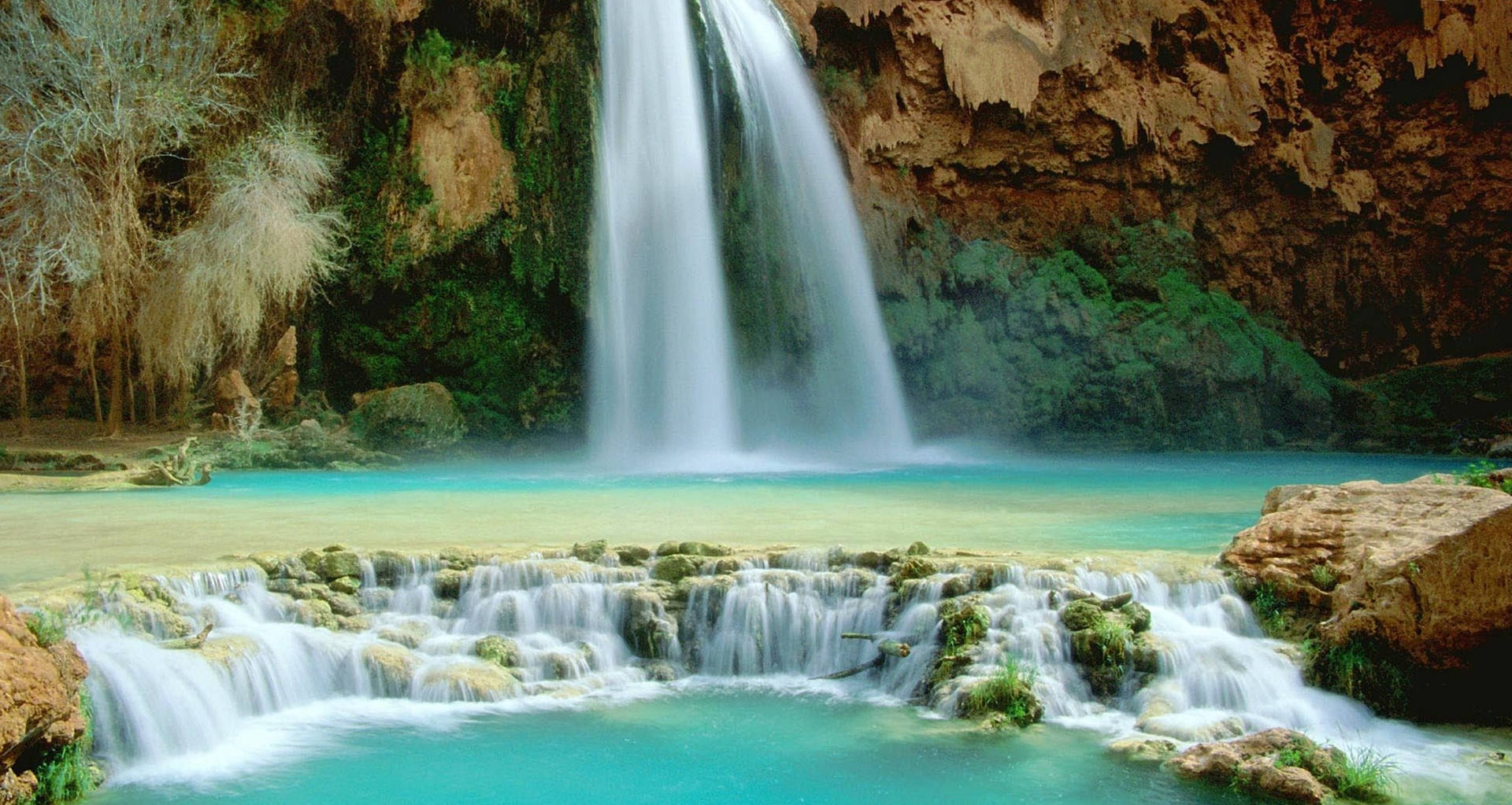 Hd Waterfall Of Havasu Falls Arizona Usa