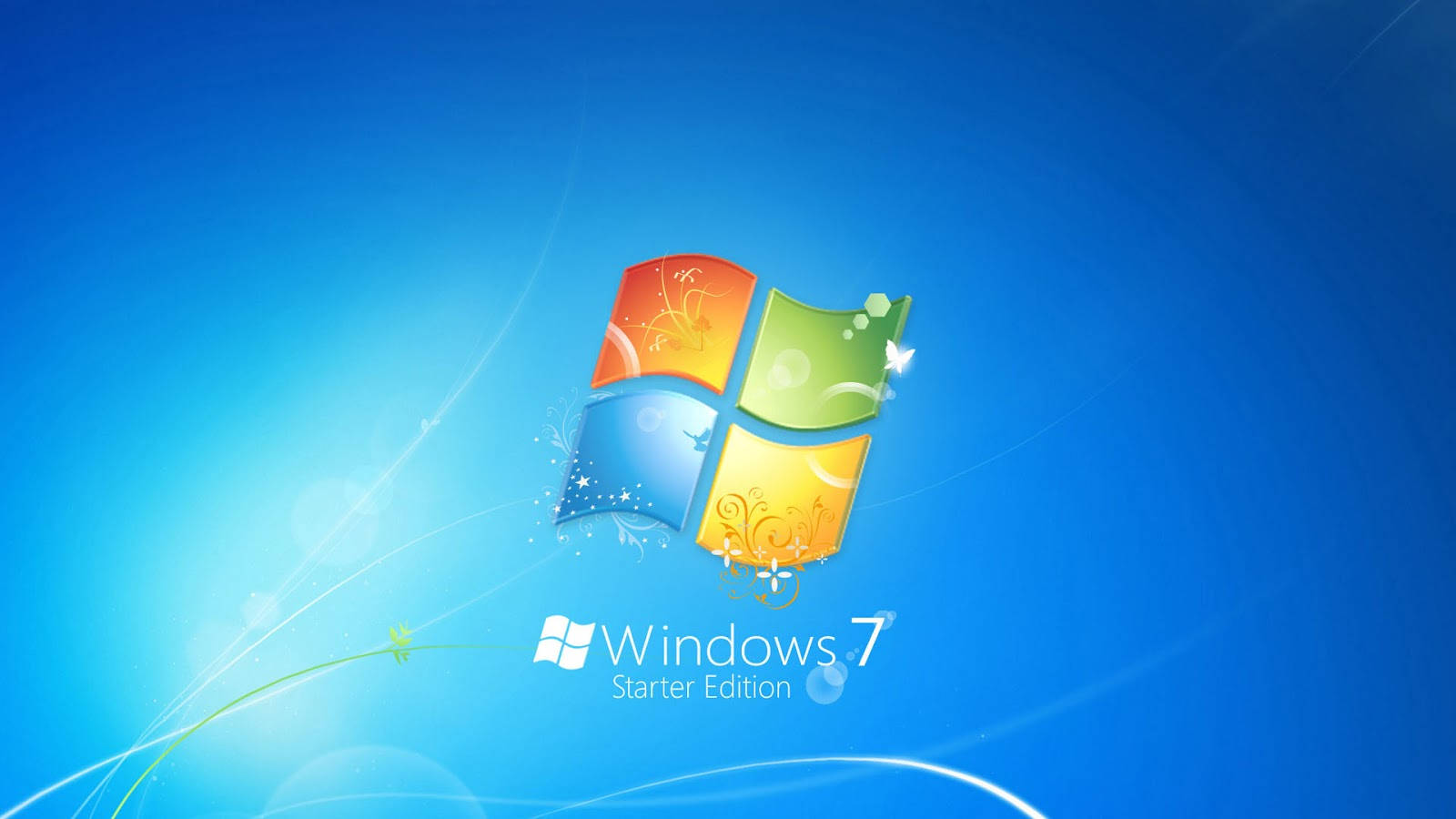 Hd Windows 7 Blue Artistic Screen Background