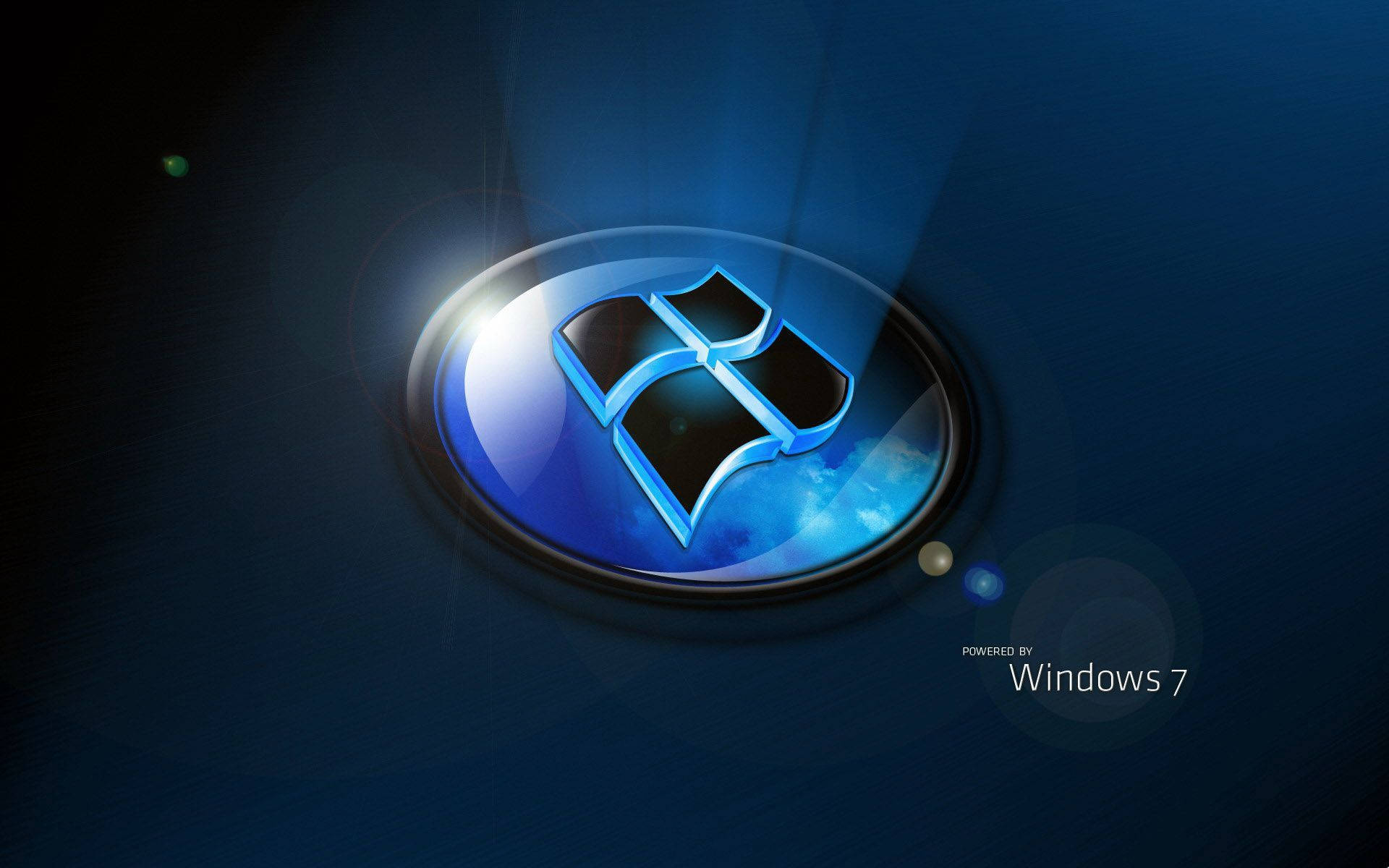 Hd Windows 7 Logo In 3d Background