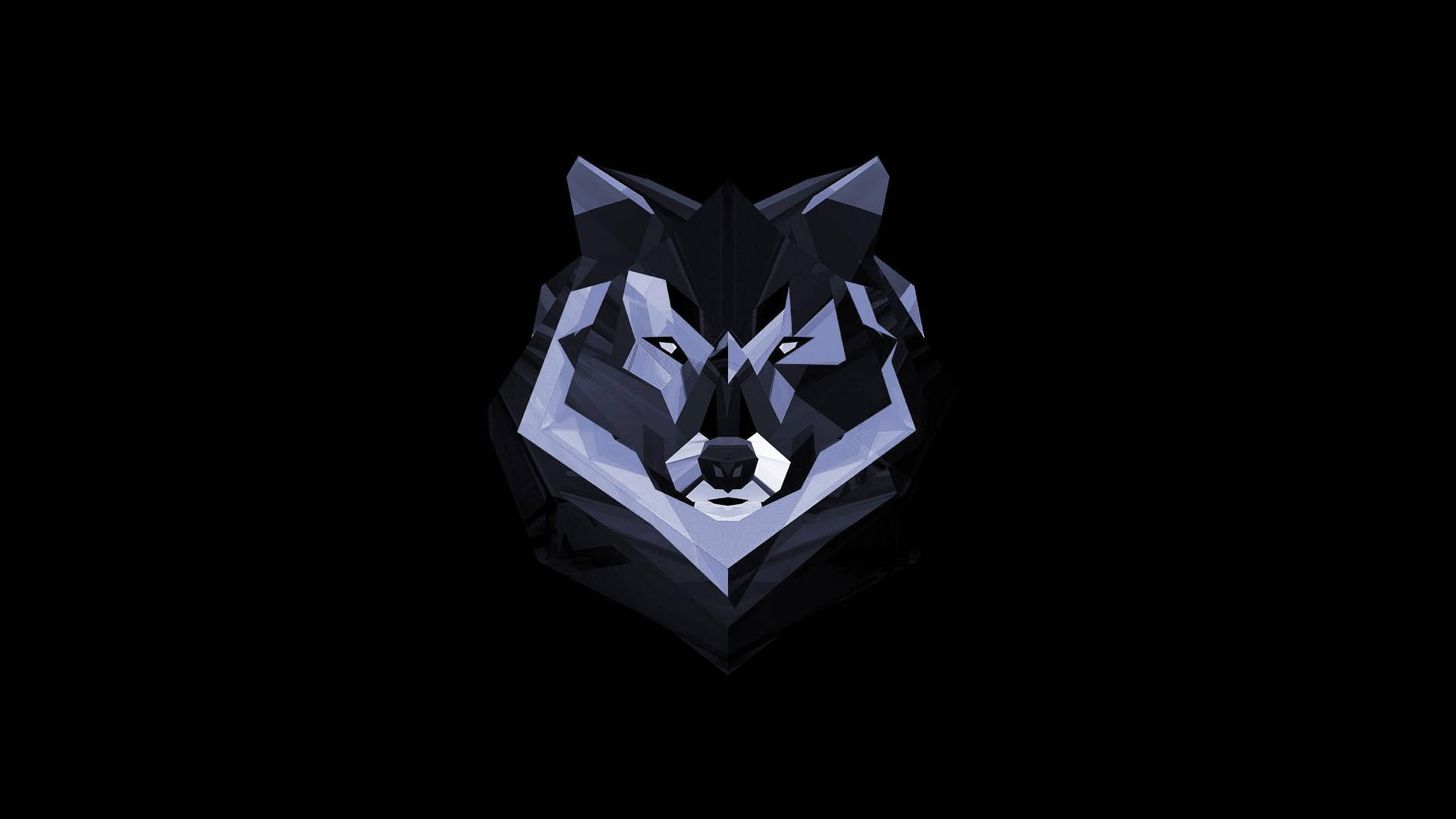 Hd Wolf Polygon Background