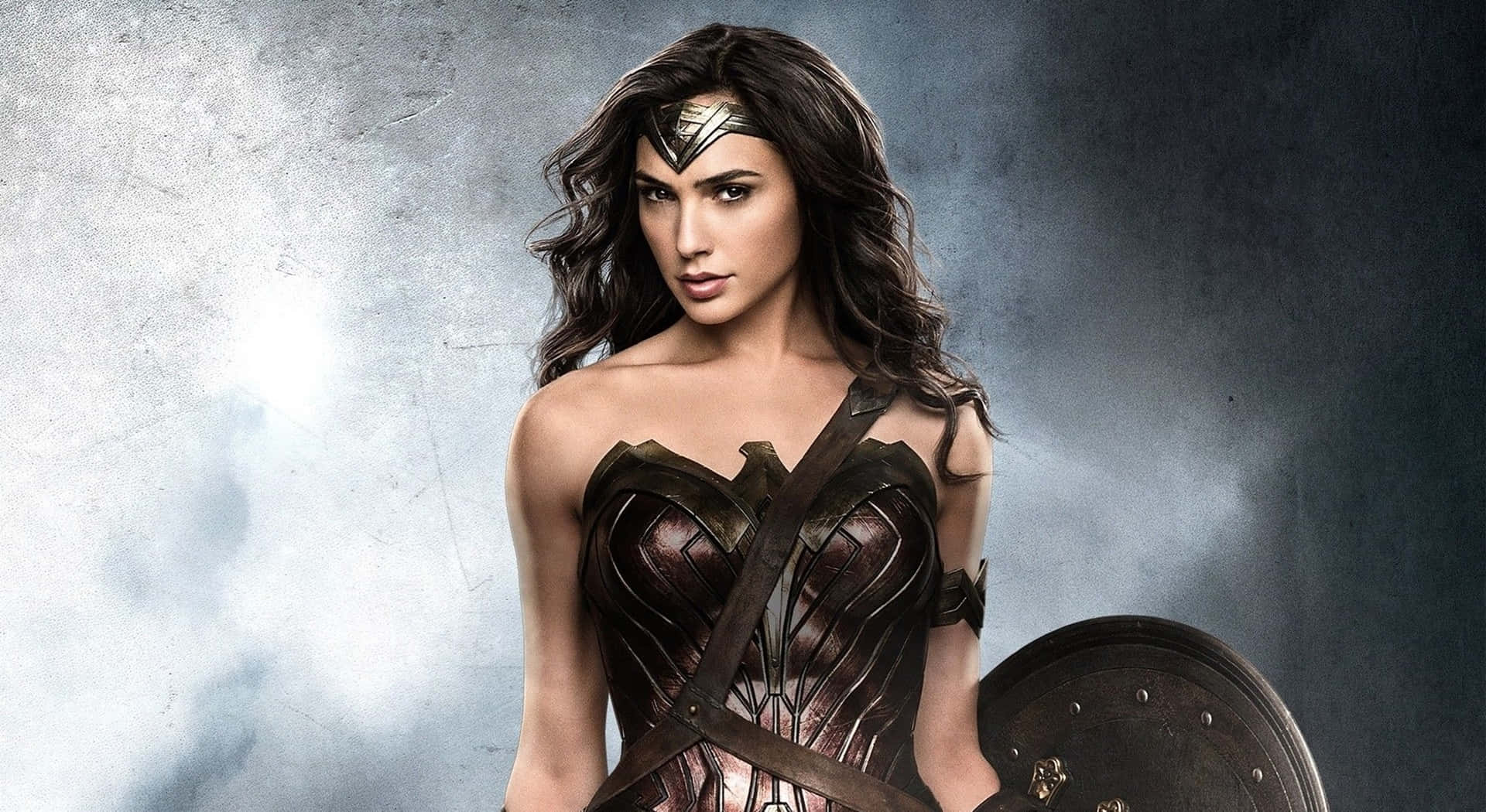 Hd Women Wonder Woman With Shield Background