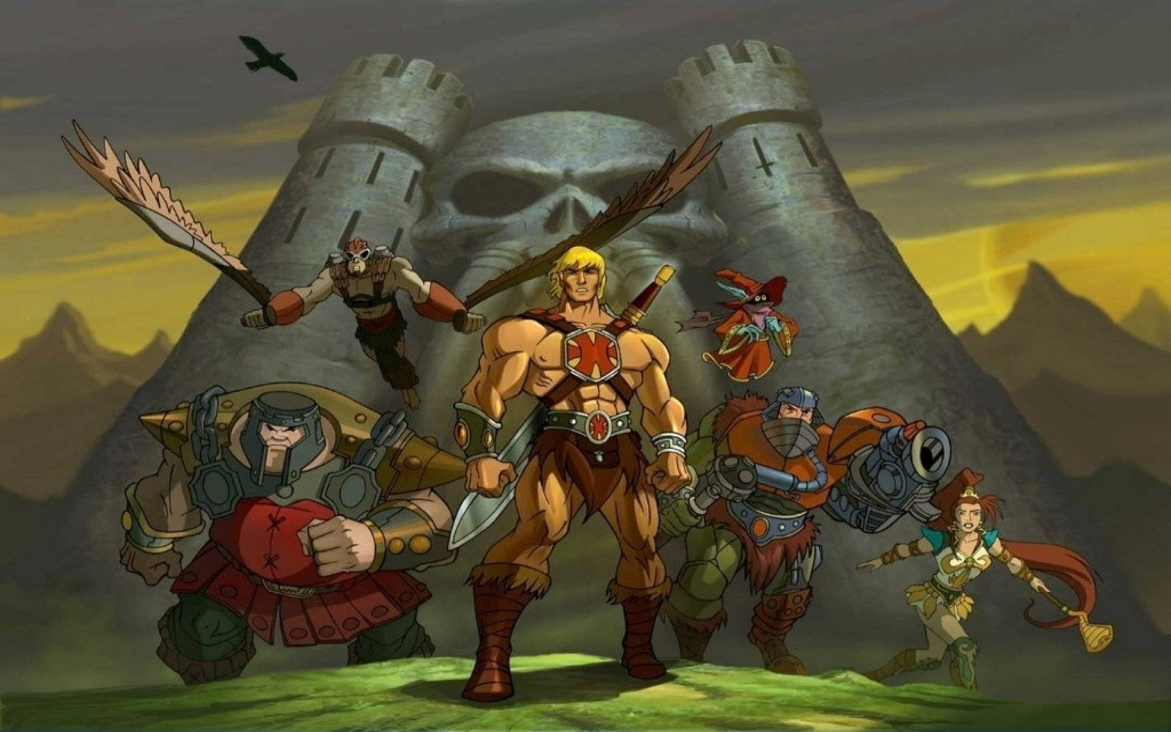 He-man And The Masters Of The Universe Defending Castle Grayskull