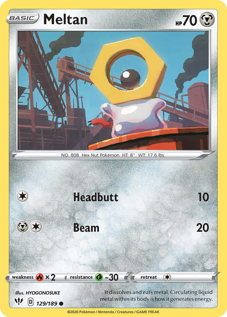 Headbutt Pokémon Card Of Meltan
