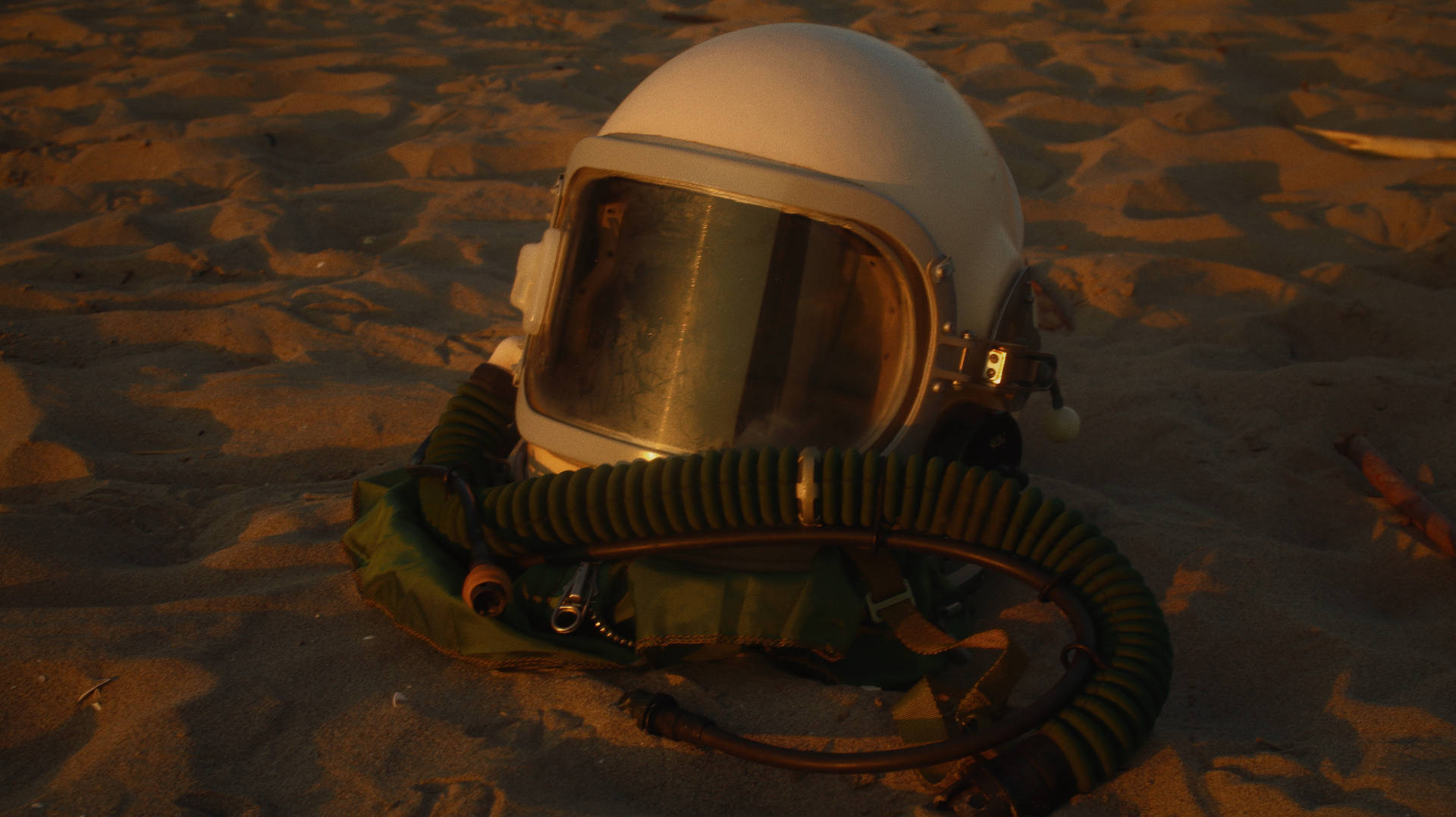 Headgear Of Astronaut In Space Background