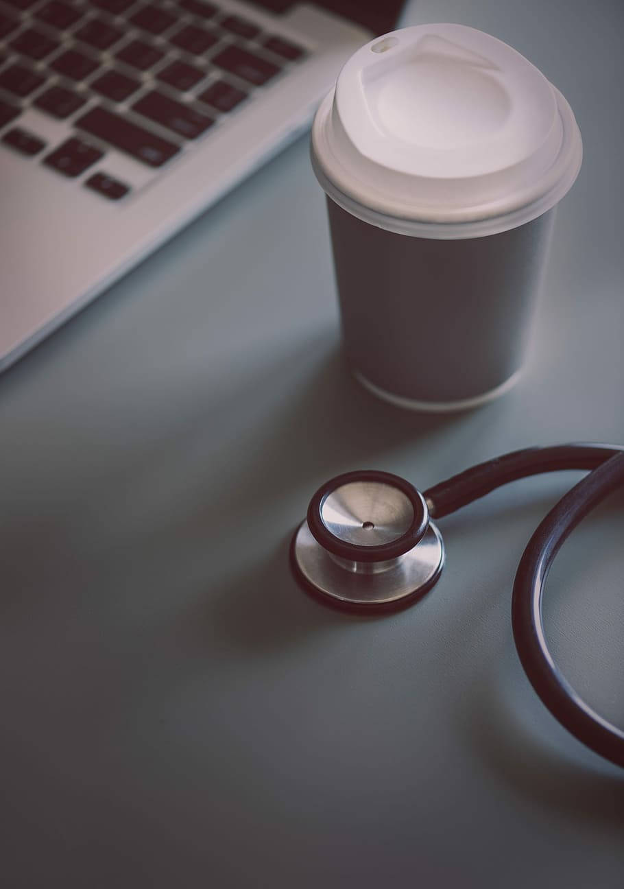 Healthcare Coffee Laptop