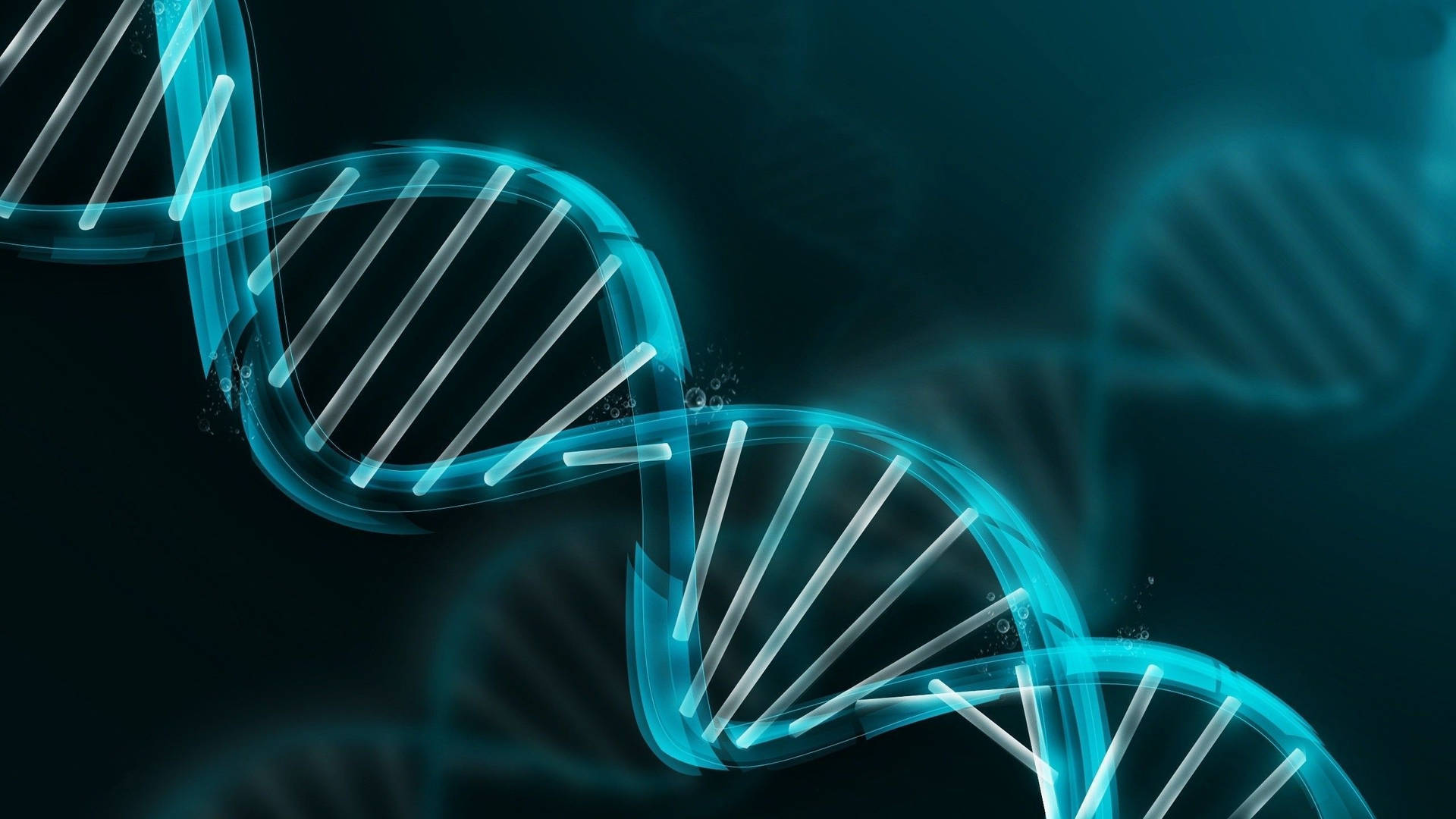 Healthcare Dna Blue Background