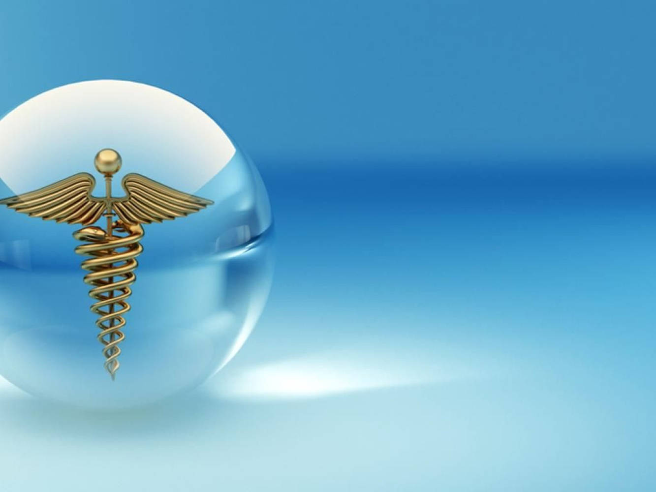 Healthcare Symbol Blue Background