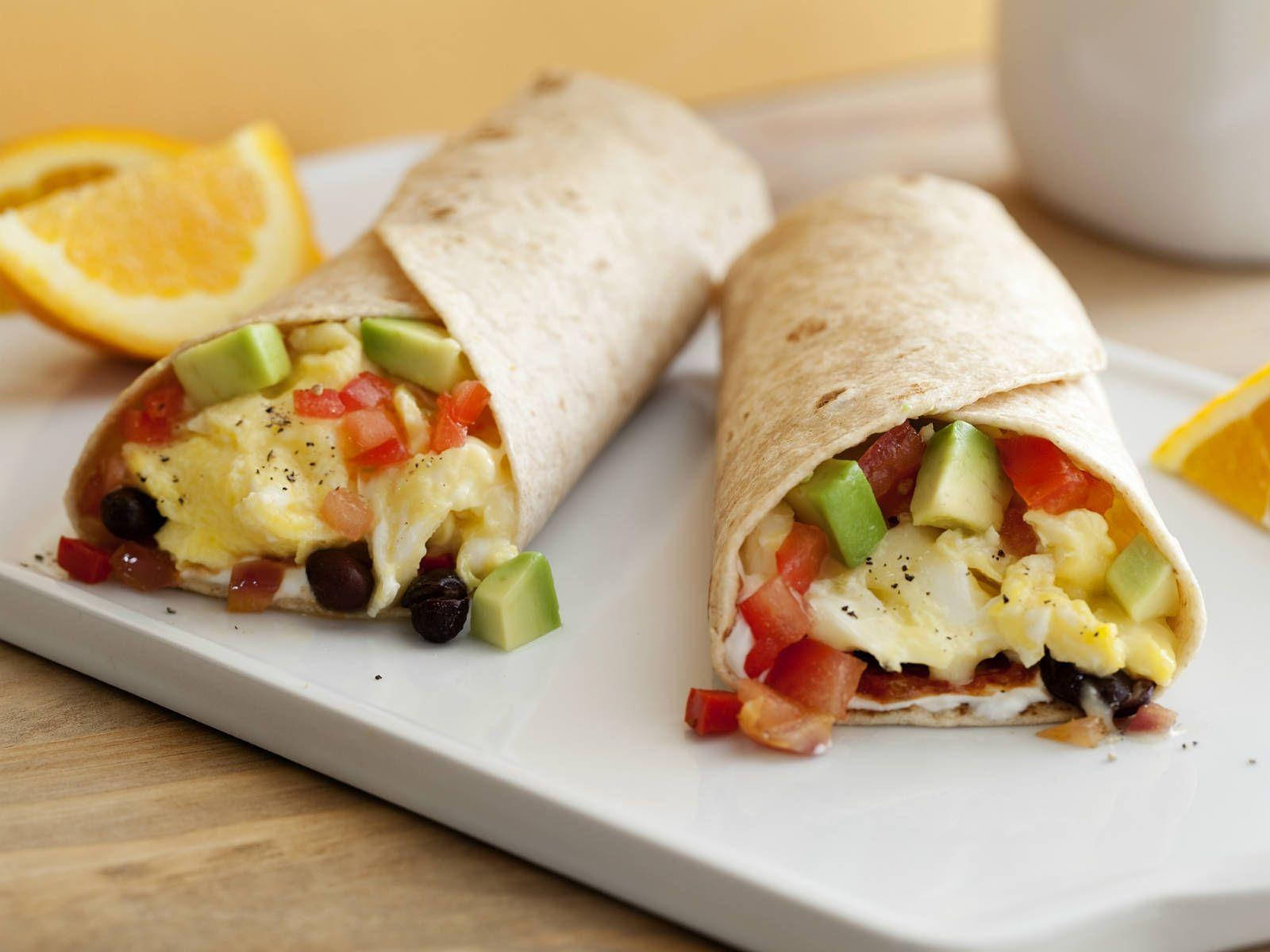 Healthy Breakfast Burrito Background