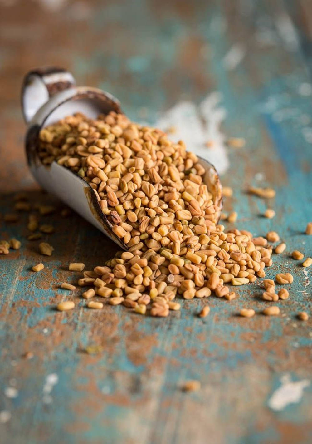 Healthy Fenugreek Seeds Background