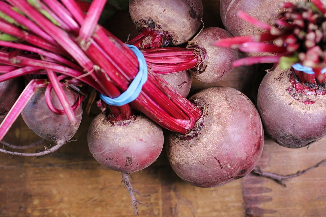 Healthy Food Beetroots In Bundles Background