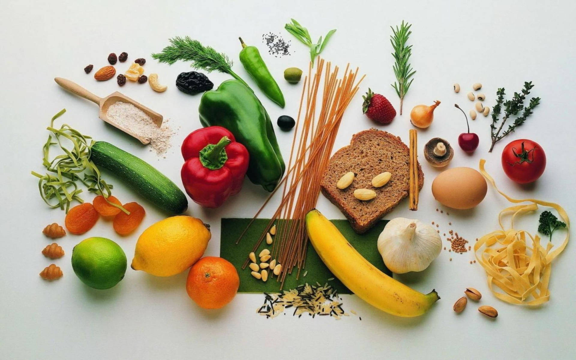 Healthy Food Fruits Vegetables Background