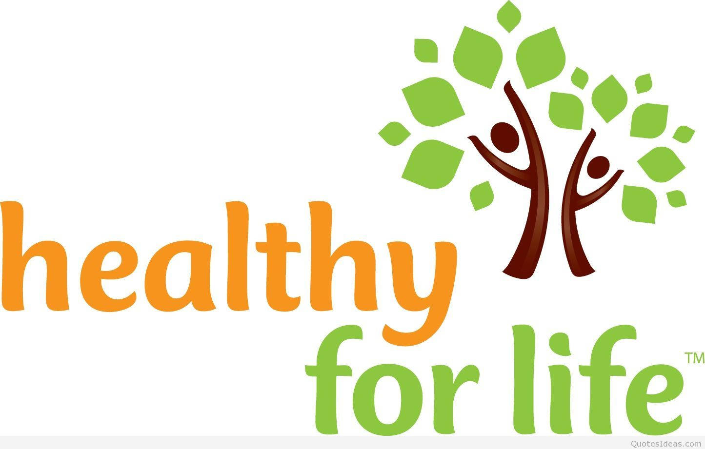 Healthy For Life Slogan Background