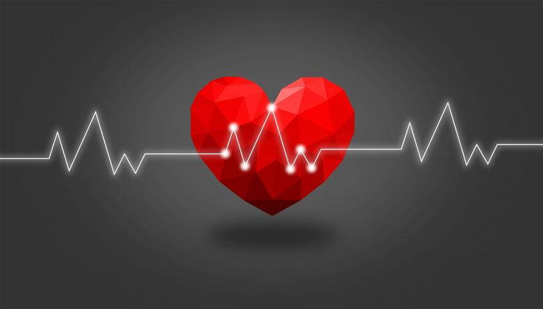 Healthy Heartbeat Graphic Background
