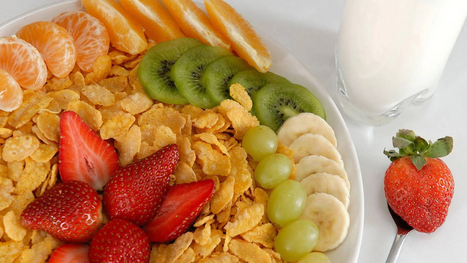 Healthy Lunch Fruity Corn Flakes