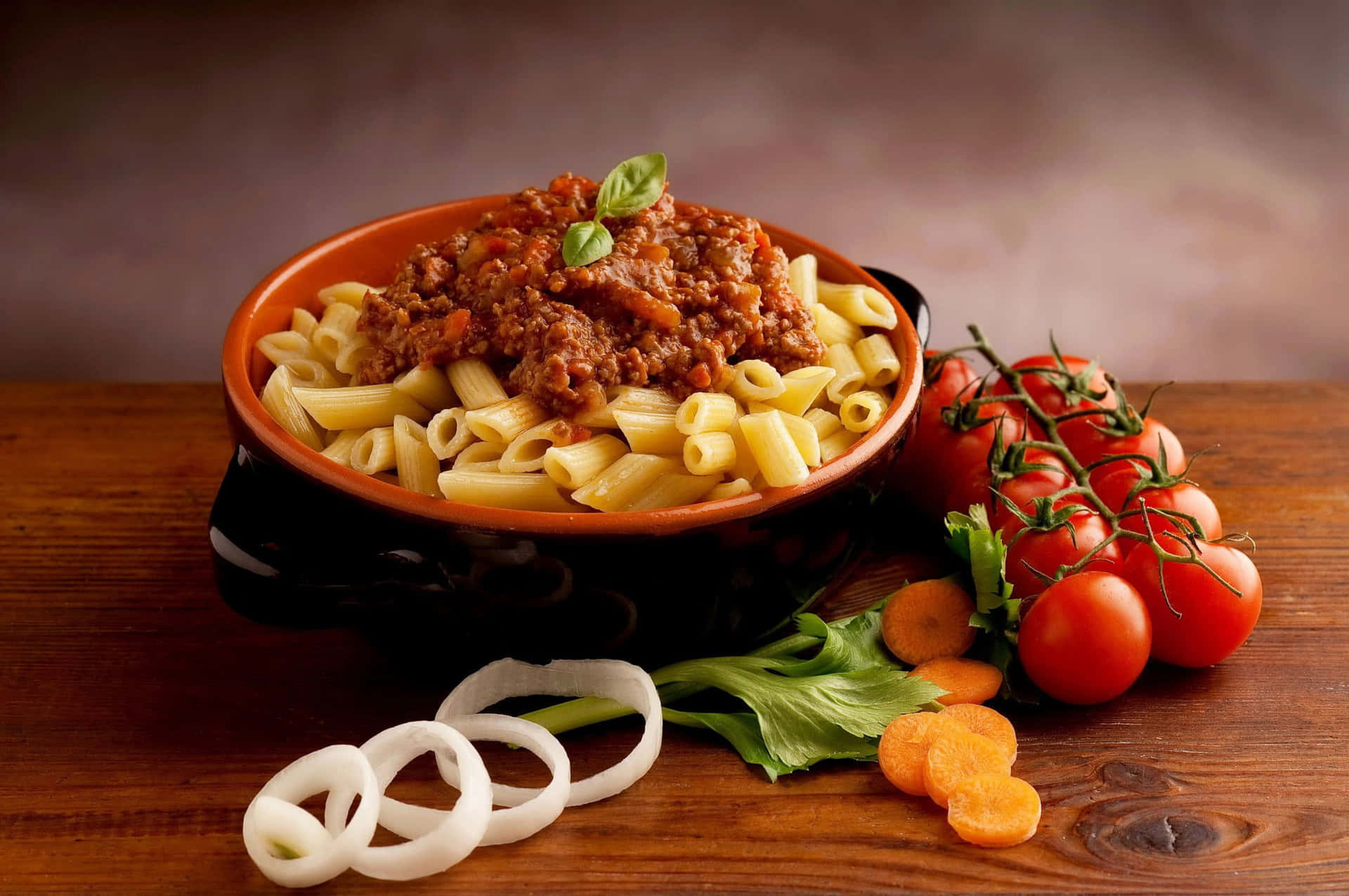 Healthy Pasta Dish Background