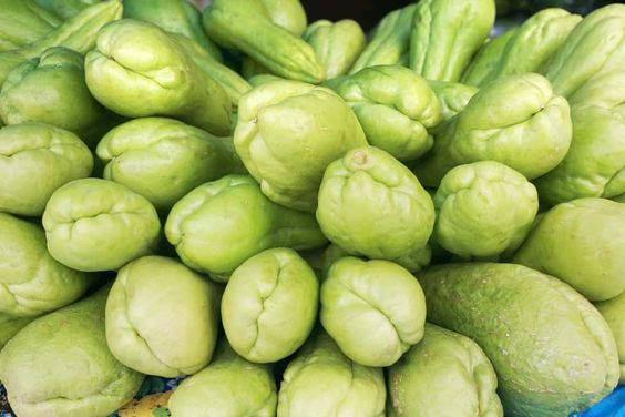 Healthy Pile Chayote Background