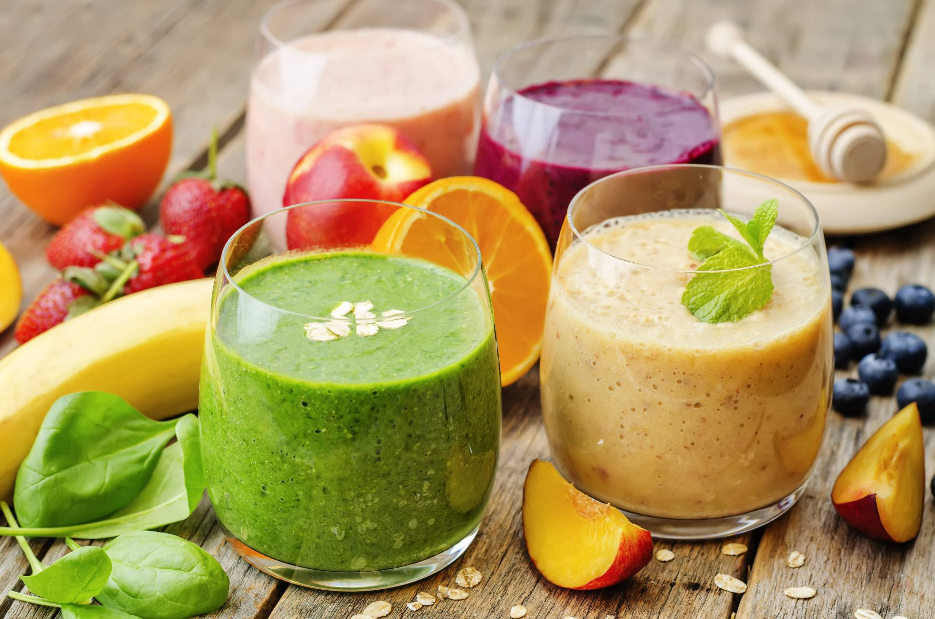 Healthy Smoothie Drinks Background