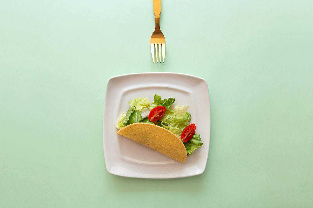 Healthy Taco Food Desktop Background