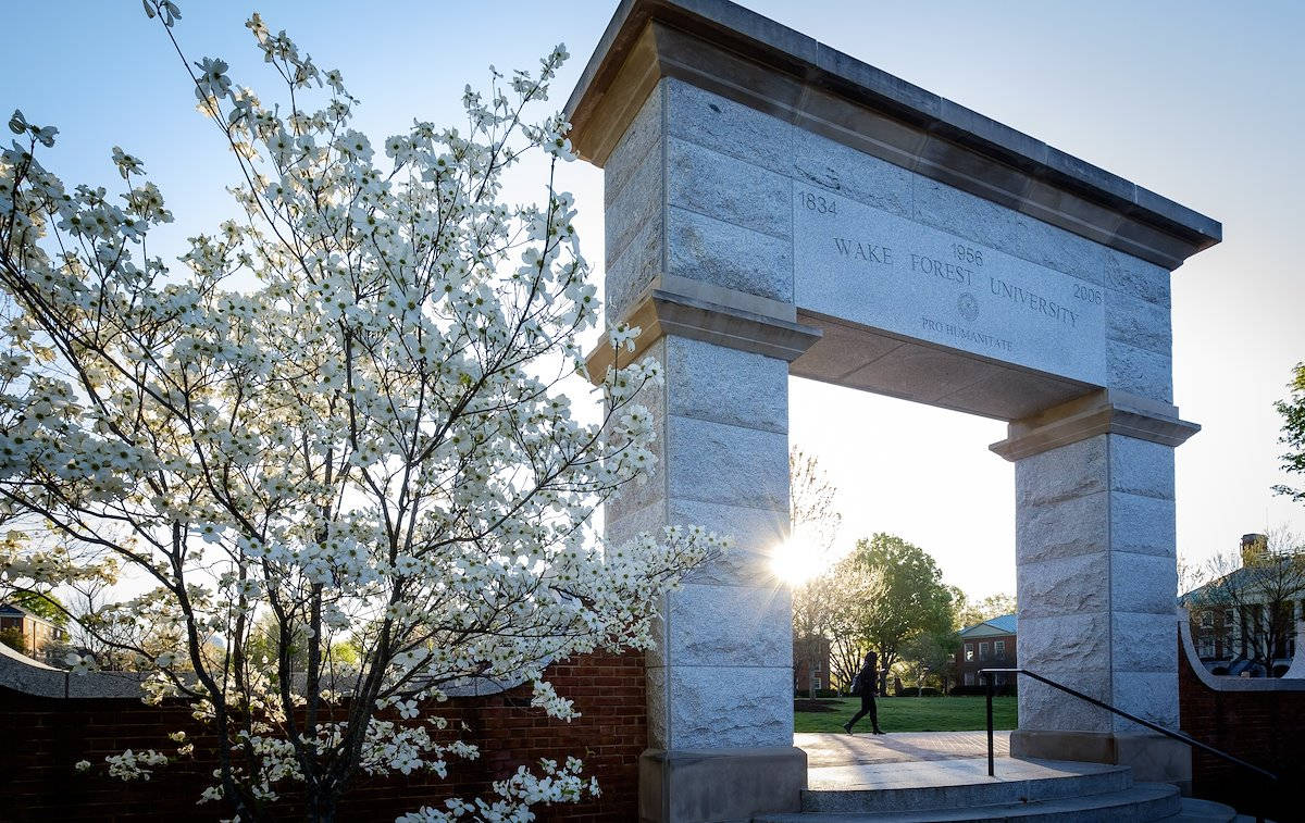 Hearn Plaza At Wake Forest University Background