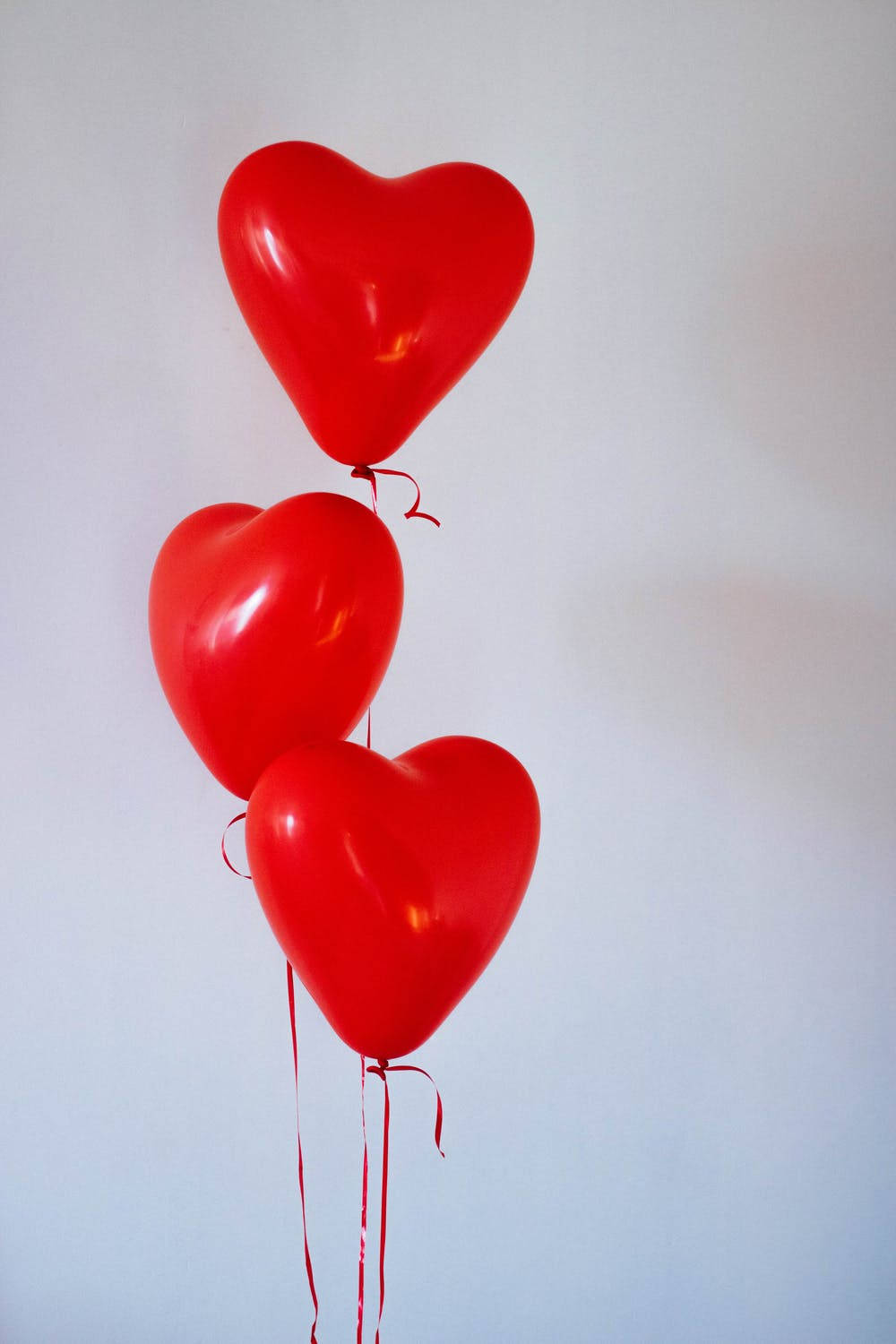 Heart Aesthetic Red Balloons Background