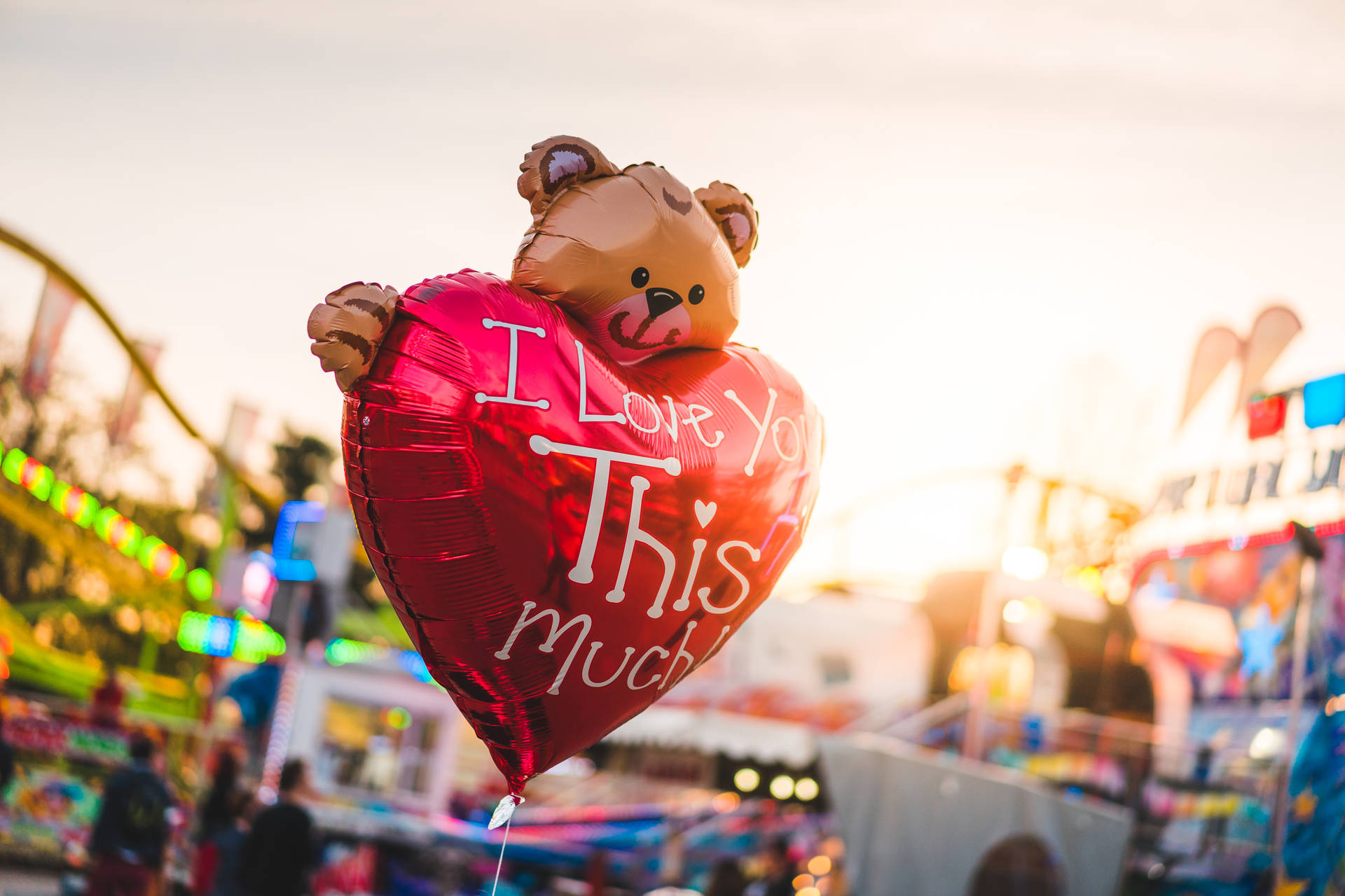 Heart Balloon Love Full Hd Background