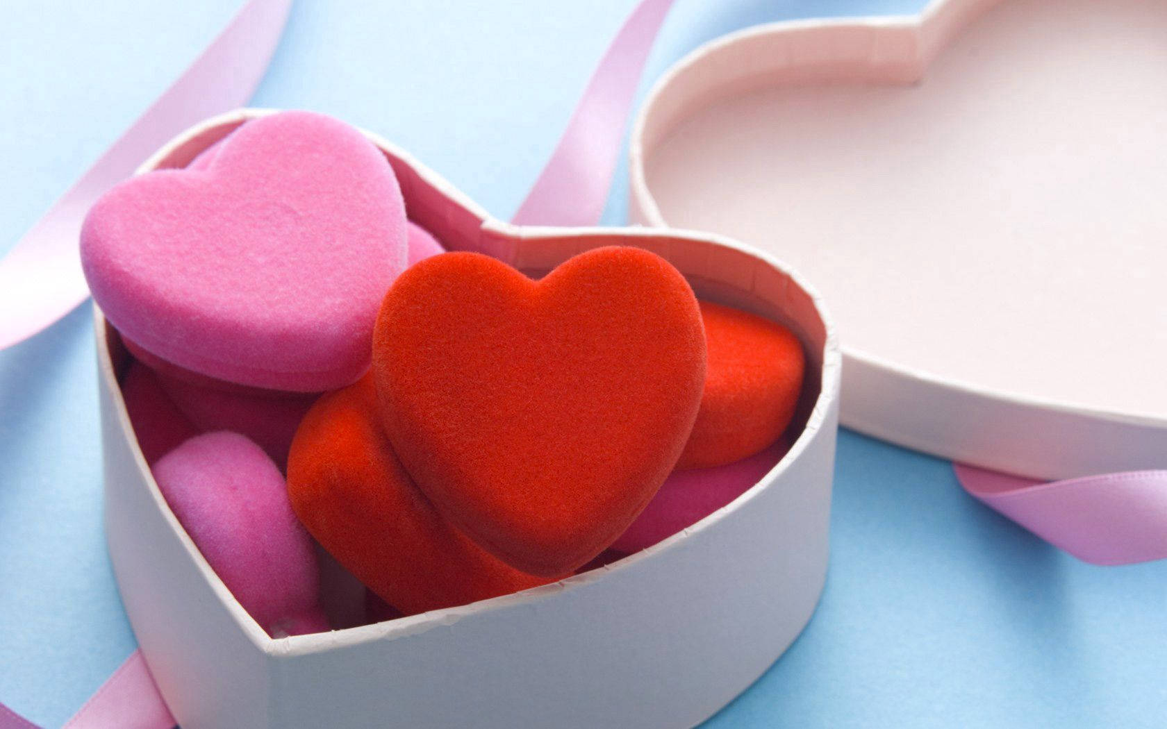 Heart Cookies In A Box Background
